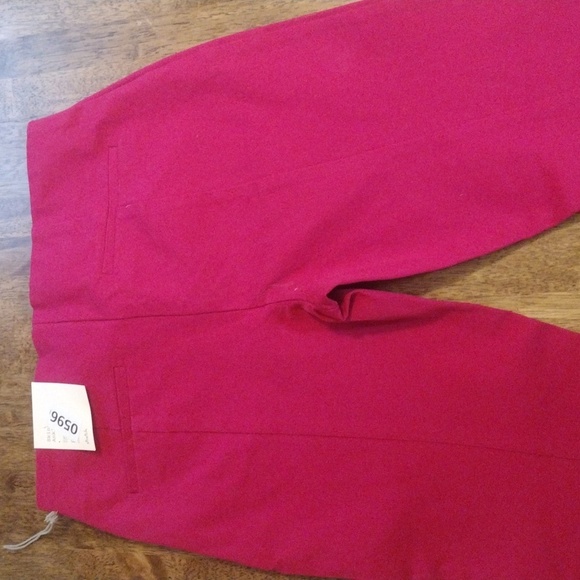 NWT Cotton Blend Pink Pull on Pants Slimmy Ankle High Rise Fit 8 - Picture 4 of 7